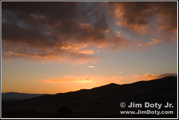 Sunset Over the Dunes. Photo copyright Jim Doty Jr.