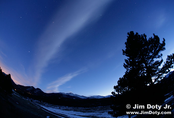 Dusk, Colorado. Photo copyright Jim Doty Jr.