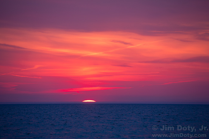 Sunset, Lake Michigan, Glenn Michigan