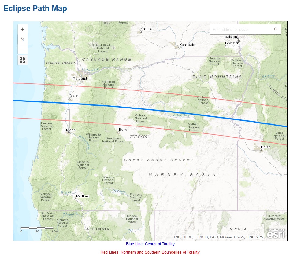 State by State Eclipse Totality Maps